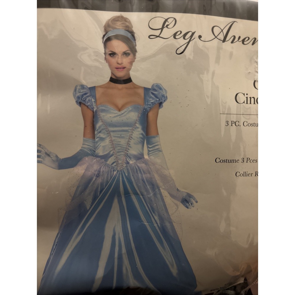 Leg Avenue Classic Cinderella Halloween Costume Princess Dress Adult Medium New